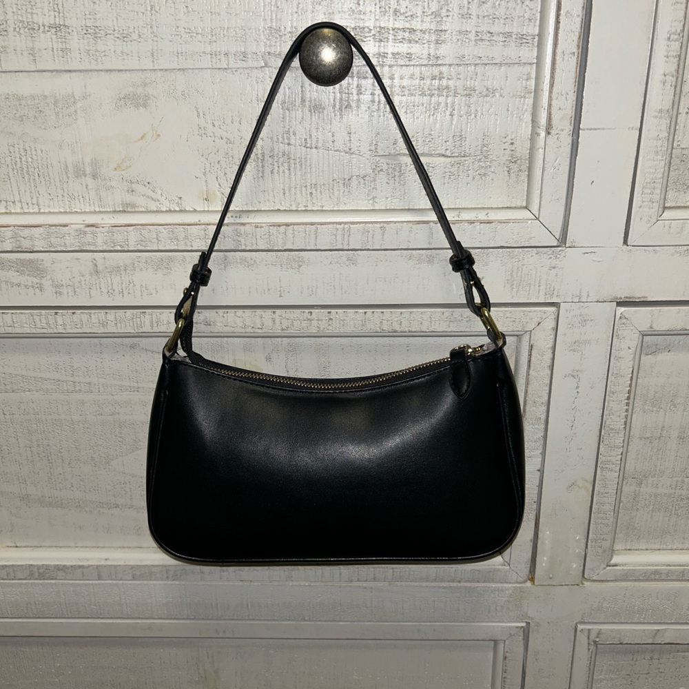 Black Leather Shoulder Bag